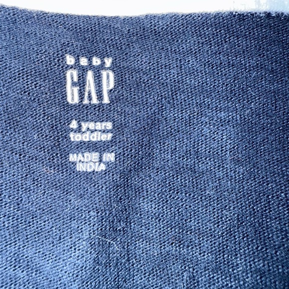 GAP Navy and Orange Kids Button Down Shirt - Picture 2 of 3